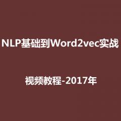 NLP到Word2vec实战班视频教程下载