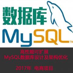 高性能可扩展MySQL数据库设计及架构优化 电商项目   