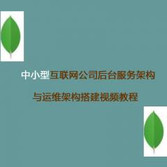 中小型互联网公司后台服务架构与运维架构搭建视频教程下载