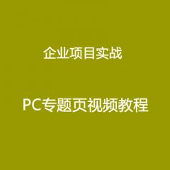 企业项目实战PC专题页视频教程免费下载