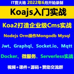 Koa教程_Koa2入门视频教程（IT营大地）